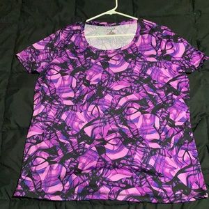 Purple smoke workout top